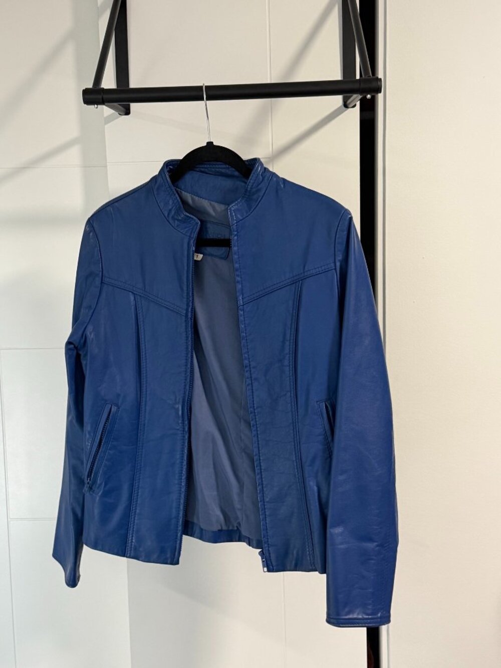 Royal Blue Genuine Leather Jacket